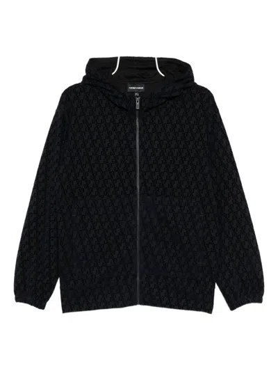 Emporio Armani Kids' Monogram Jacket In Black