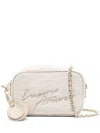 Emporio Armani Monogram-jacquard Mini Bag In Beige