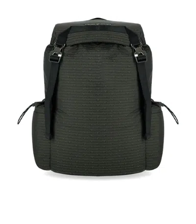Emporio Armani Monogram Military Green Backpack