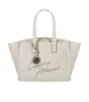 Emporio Armani Monogram Natural Medium Shopping Bag