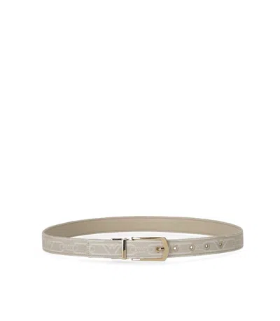 EMPORIO ARMANI EMPORIO ARMANI MONOGRAM NATURAL REVERSIBLE BELT