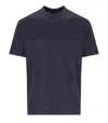 Emporio Armani Monogram Navy Blue T Shirt In Multi