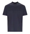 Emporio Armani Monogram Navy Blue T Shirt In Blue