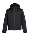 Emporio Armani Men's Allover Logo Blouson Jacket In Black