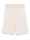 Emporio Armani Monogram-pattern Track Shorts In 中性色