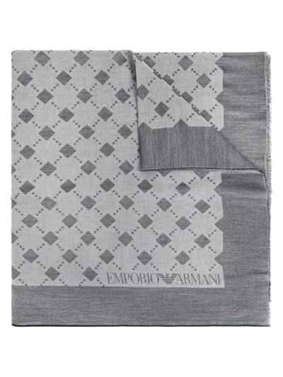 EMPORIO ARMANI MONOGRAM SCARF