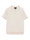 Emporio Armani Monogram T-shirt In Neutrals