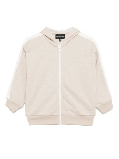 Emporio Armani Kapuzenjacke Mit Monogramm In Nude