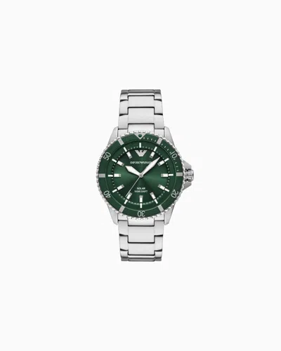 Emporio Armani Montres À Bracelet En Acier In Green