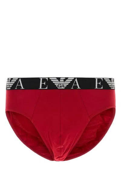 Emporio Armani Multicolor Stretch Cotton Brief Set