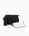 Emporio Armani Kids' Mummy Bag Set With Eagle Plate In Black