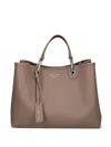 Emporio Armani Taupe Myea Medium Satchel