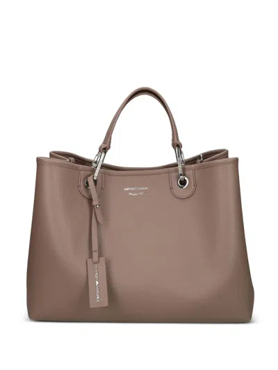 EMPORIO ARMANI EMPORIO ARMANI "MY EA" MEDIUM SHOPPING SIMIL DEER