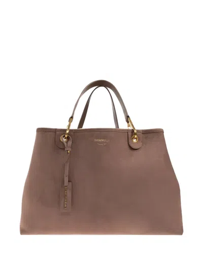 Emporio Armani My Ea Tote Bag In Brown