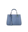 Emporio Armani Myea Asfalto Terra Small Shopping Bag In Grey