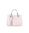 Emporio Armani Myea Baby Pink Terra Small Shopping Bag In Purple