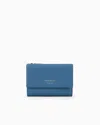 Emporio Armani Official Store Myea Bifold Wallet With Deer Print In Azure