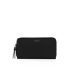 Emporio Armani Deer-print Myea Wallet With Wraparound Zip In Black