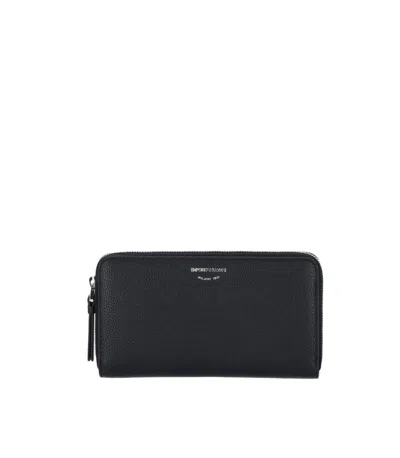 Emporio Armani Myea Bleu Wallet In Black