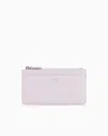 Emporio Armani Myea Deer-print Card Holder With Zip In Pink