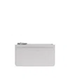 Emporio Armani Myea Deer-print Card Holder With Zip In White