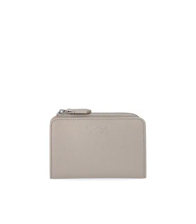 Emporio Armani Myea Grey Small Wallet In Grigio