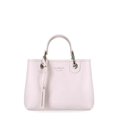 Emporio Armani Myea Logo Printed Tote Bag In Pink