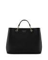 Emporio Armani Medium Myea Shopper Bag In Synthetic Leather In Pepper