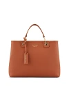 Emporio Armani Myea Medium Shopper Tote Bag In Brown