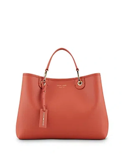 Emporio Armani Myea Medium Shopper Tote Bag In Orange