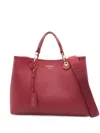 Emporio Armani Myea Small Shopping Bag In Red