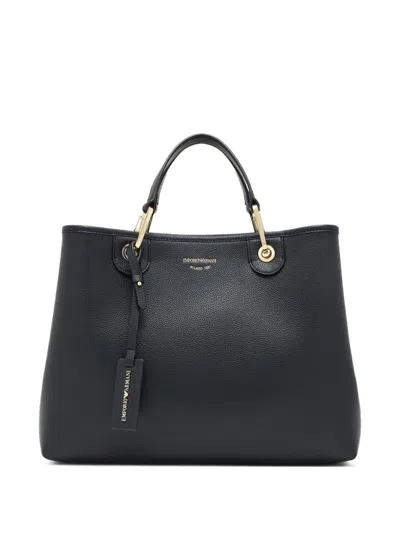Emporio Armani Myea Medium Shopping Bag In Black