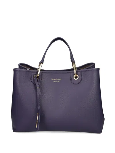 Emporio Armani Myea Medium Shopping Bag In Purple