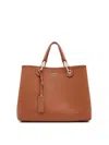 Emporio Armani Myea Medium Shopping Bag In Brown