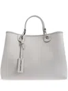 Emporio Armani Elegant Leather Bag For Sophistication In Light Grey