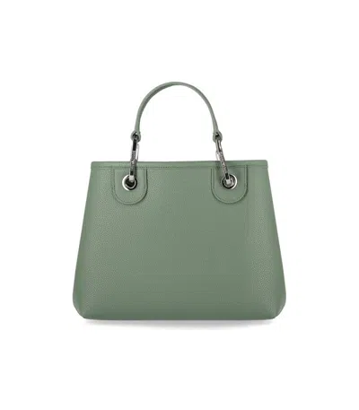 Emporio Armani Myea Small Sage Green Shopping Bag