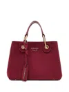 Emporio Armani Myea Small Shopping Bag In Red