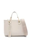 Emporio Armani Double Handle Shoulder Bag In Beige