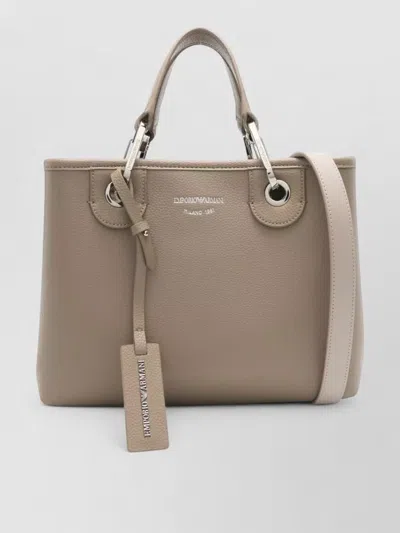 Emporio Armani Myea Small Tote Bag Detachable Strap In Pink