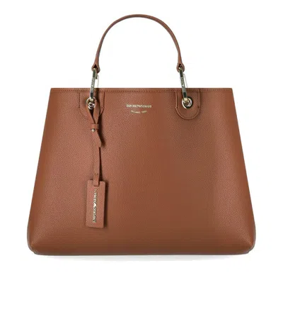 Emporio Armani Myea Tobacco Shopping Bag