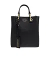 Emporio Armani Deer Print Myea Vertical Shopper Bag In Black