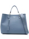 Emporio Armani Mini Myea Tote Bag In Blue