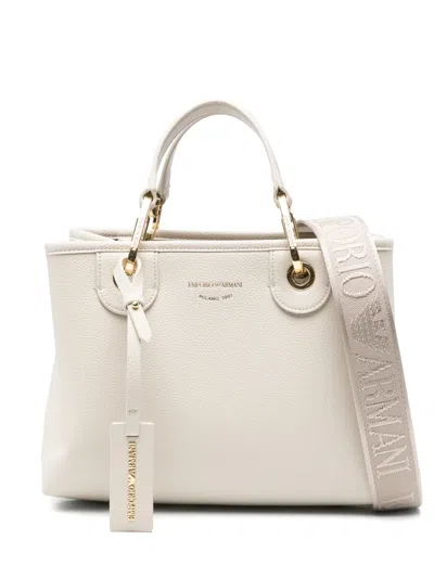 Emporio Armani Myea Tote Bag In Neutrals