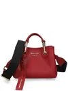 Emporio Armani Official Store Myea Bag Small Shopper Bag With Deer Print In Red