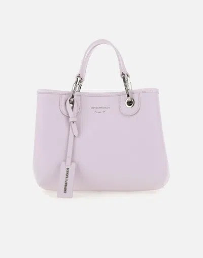 Emporio Armani Myea Vegan Leather Handbag In Pastel Pink