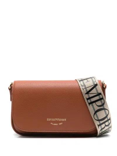 Emporio Armani Myea Wallet On Chain In Brown
