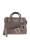 Emporio Armani Xs Shopping Simil Deer In Brown