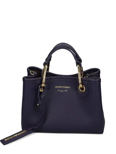 Emporio Armani Myea Xs Shopping Bag In Purple