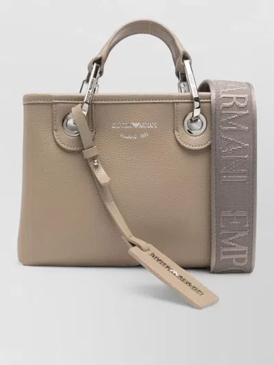 Emporio Armani Myea Xsmall Tote Bag Detachable Straps In Brown
