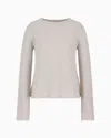 Emporio Armani Nahtloser Pullover Aus Alpaka Mit Karomuster In Gray